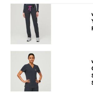 Figs Scrubs Night Sky Yola Catarina - Small New with Tags